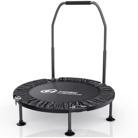 Trampolino Fitness Pieghevole - bigzzia - Ø 101 cm - Portata 150 kg - Manico Regolabile a 5 Livelli (1/5)