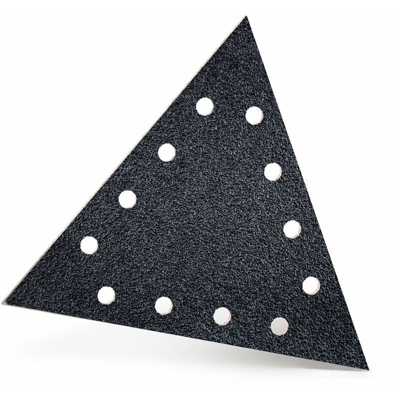 MENZER Black Dischi abrasivi velcrati, 290 x 250 mm, 12 fori, p. Levigatrici  per muri (10 Pz.) G16