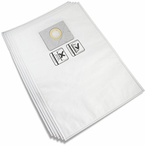 Kit Sacchetti Filtro in Tessuto Non Tessuto 30 l (5 Pz) per MENZER Aspiratore di Sicurezza VCL / VCM 530 PRO (Wood)