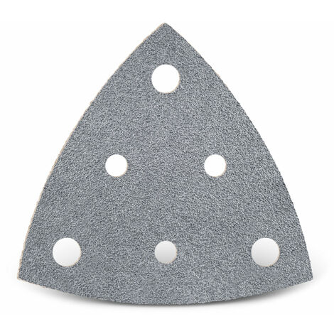 MENZER Platinum Carte abrasive a gancio e anello, 82 mm, 6 fori, p. Levigatrici a delta, Corindone semi-friabile (50 Pz.) G320 (1/5)