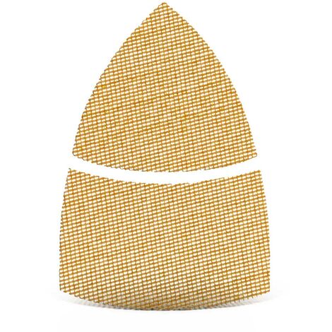MENZER Ultranet Retine abrasive velcrate, 93 / 62 x 102 mm, p. Levigatrici a delta, Corindone nobile bianco (25 Pz.) G150 (1/5)
