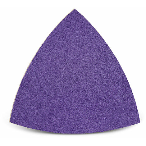 MENZER Titanium HD Carte abrasive velcrate, 82 mm, p. Levigatrici a delta, Miscela di ceramica (50 Pz.) G120 (1/5)