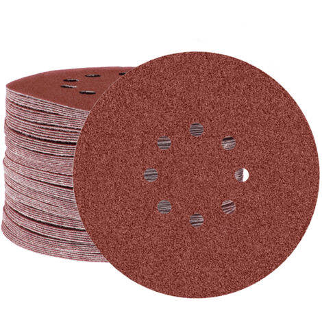 MioTools Fox Dischi abrasivi a gancio e anello, 125 mm, 17 fori, p