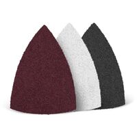 MENZER Fleece Velli abrasivi, 150 x 100 mm, p. Levigatrici a delta, Vello di fibra (10 Pz.), fine (ca. G 180)