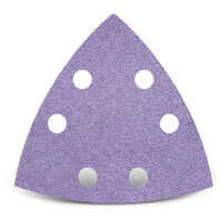 MENZER Purple HD Carte abrasive velcrate, 93 mm, 6 fori, p. Levigatrici a delta, Miscela di ceramica (50 Pz.) G400