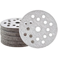 MioTools Shark Dischi abrasivi velcrati, 125 mm, 17 fori, p. Levigatrici rotorbitali, Corindone normale (50 Pz.) G400