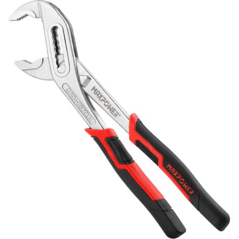 Water Pump Pliers 250mm(10"), MAXPOWER Slip Joint Pliers Tongue-and-Groove Pliers Multigrip Groove Joint Plumbing Clamp for Tightening & Loosening Nuts, Bolts, Pipe