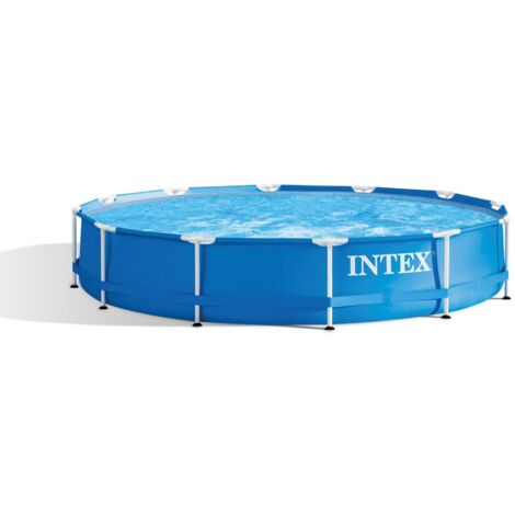 Intex – Piscina fuori terra rigida 366x76 cm 28210NP – Telaio in acciaio resistente – Capacità 6503 litri – Pronta in 30 minuti (1/10)