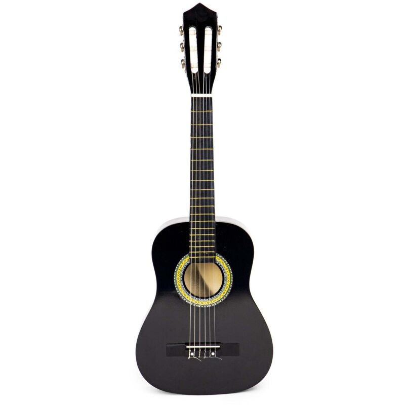 Goki Ukulélé Flower Power – Guitare 4 Cordes Enfant En Bois 53 Cm – Style Rétro Hippie Années 60 – Idéal Débutant Dès 5 Ans