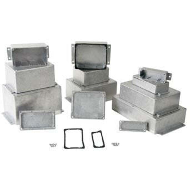 Boîtier ABS Gris 170x170x75 Mm IP65 - Pour Électronique, Étiquetage, Rangement