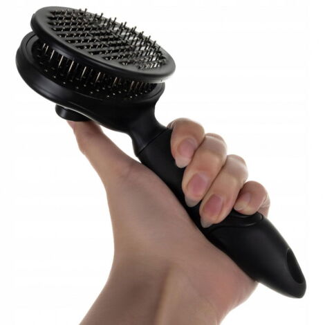 Brosse autonettoyante pour animaux de compagnie