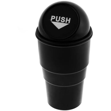 Poubelle Aoiture Interieur Pour Citroën Jumpy 3 (III) I 2016-2024,Petite Poubelle De Voiture Avec Couvercle Boîte De Rangement Étanche Suspendue Portable Pour Bureau,Black