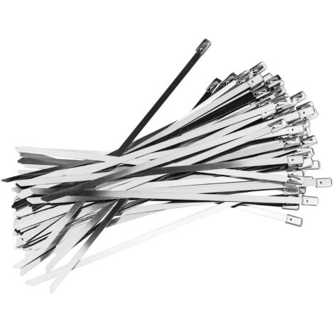 100x serre cables acier inoxydable - 20 cm (1/5)