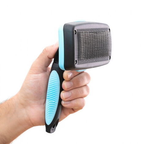 Brosse pour animaux de compagnie avec pointes rétractables