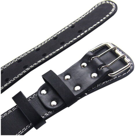 Levier De Ceinture D’Haltérophilie – Alliage – Réglable – Résiste Jusqu’à 405 Lbs – Argent/Noir
