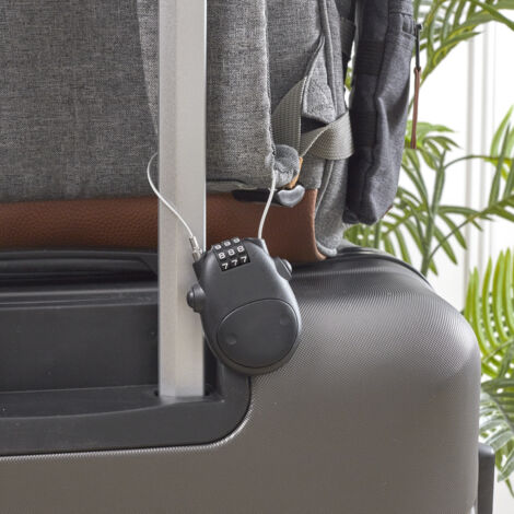 Attache Casque Moto Bydezcon Cadenas Antivol à Combinaison Portable à 4 Chiffres Pour Casque De Moto Pour Bagages De Voyage Anti Vol Casque Moto