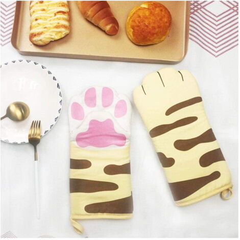 Gants D'hiver En Forme De Pattes De Chat - Mitaines Sans Doigts Pour Cosplay, Halloween Et Quotidien | Doublure Fourrure & Corde De Liaison