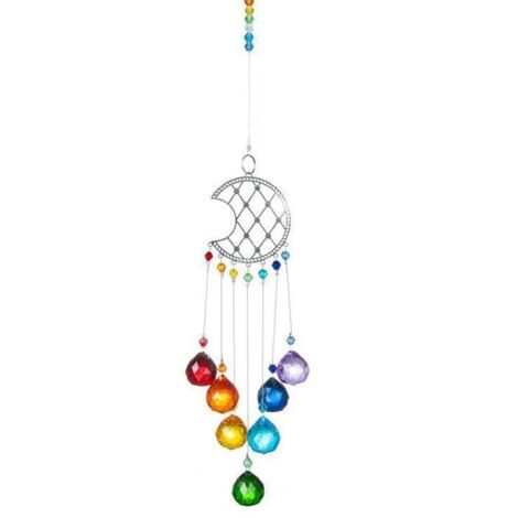 Attrape-soleil Arc-en-ciel Pieuvre Lecture - Décoration Acrylique 2D à Suspendre - Pour Fenêtre, Chambre, Jardin, Fêtes