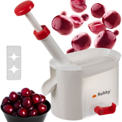 Noyau de cerise avec récipient