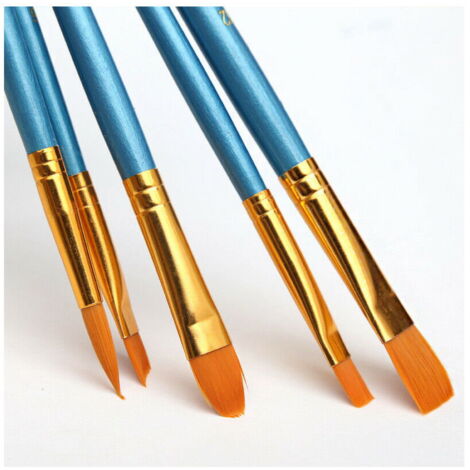 Lot De 6 Pinceaux Fins - Tailles 0, 00, 000 (x2), Pour Miniatures, Warhammer Et Modélisme