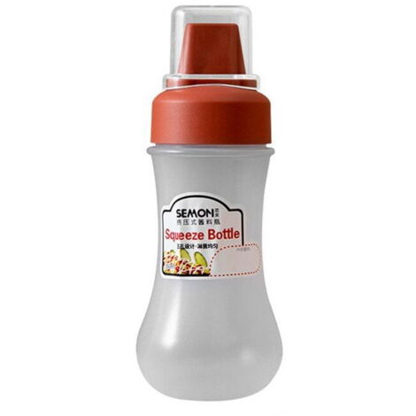 Bouteille de sauce avec 5 bouchons mats - 350 ml