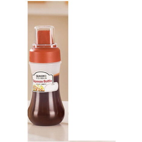 Bouteille de sauce avec 5 bouchons mats - 350 ml