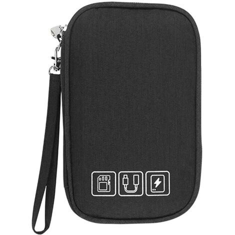 JINSI Sac De Rangement Pour Accessoires Électroniques - Pochette Voyage Câbles Chargeurs Organisée