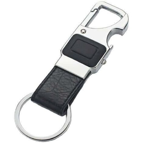 Porte-Clés Multifonction 6 En 1 - Couteau, Ouvre-Bouteille, Lampe LED, Tournevis Plat & Cruciforme