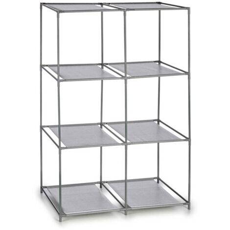 Etagère de rangement à 6 compartiments - Gris