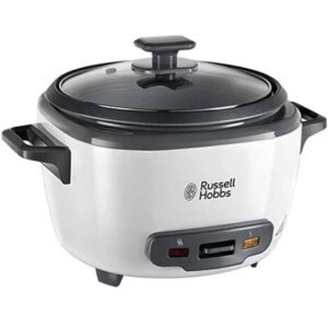Cuiseur à riz x-large 33L 14 portions – Bol antiadhésif amovible – Couvercle en verre – Fonction maintien au chaud – Russell Hobbs