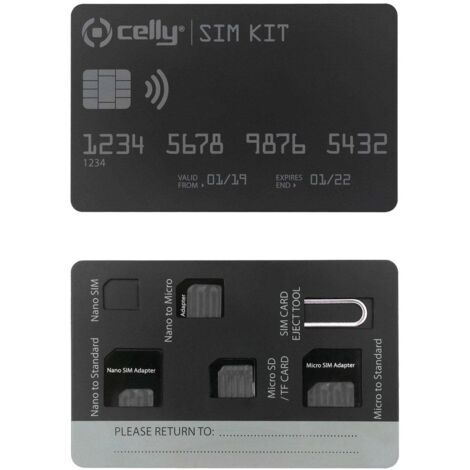 Kit sim adaptateurs pour carte sim pack de 3 (1/4)