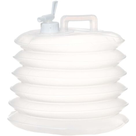 Bidon D'Eau Pliable 5L Avec Robinet – Réutilisable, Sans BPA, Étanchéité Parfaite, Idéal Camping, Randonnée, Urgence