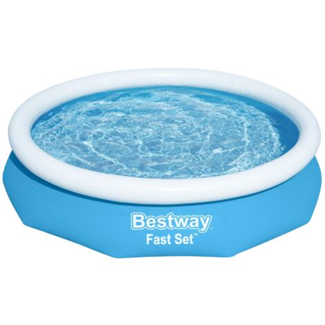 Bestway Piscine gonflable ronde Bestway Fast Set 305 x 66 cm bleu