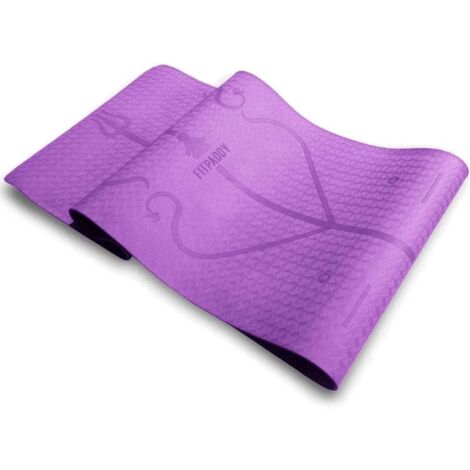 FITPADDY MAT01VL tapis de yoga Élastomère thermoplastique (TPE) Violet (1/3)