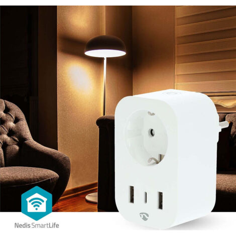 90 RCD FI Socket A 16/0.03A IP21, GW95922, White