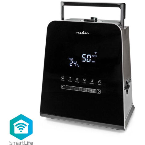 Humidificateur smartlife 110 w avec brume fraiche et chaude 55 l hygrometre minuteur telecommande mode de nuit noir 6420 (1/5)