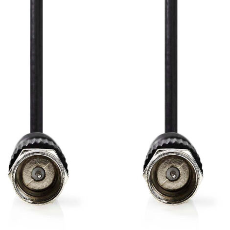 Câble Antenne TV Coaxial 75 Ohms Triset-113 - Double Blindage, Gaine Blanche, Cuivre Flexible