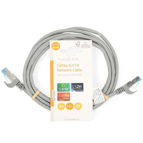 Cable reseau cat6a sftp rj45 male rj45 male 200 m snagless rond lszh ...