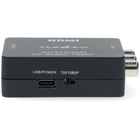Hdmi converter 3x rca femelle sortie hdmi unidirectionnel 1080p 165 gbps abs anthracite (1/5)