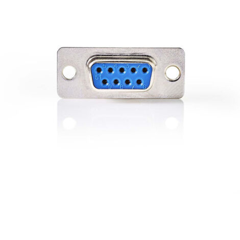 D sub chassis mount d sub 9 pin female silver box (1/4)