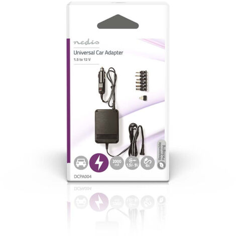 Adaptateur universel AC/DC Benson 2000mA - De 3 à 12 Volts