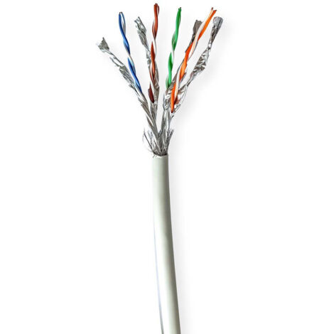 Reseau cable rouleau cat7 rigide sftp cuivre 1000 m interieur rond lszh ...