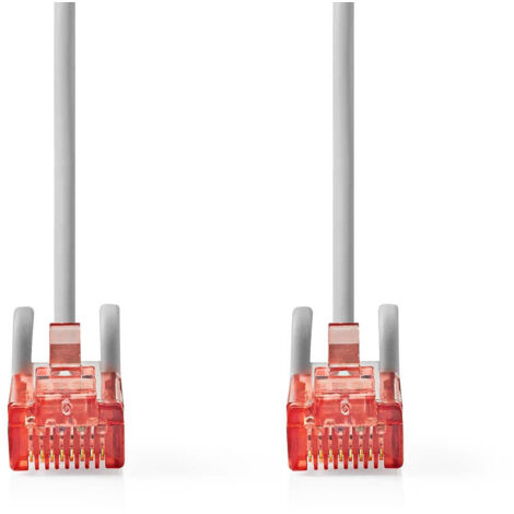Cat6 network cable rj45 male rj45 male uutp 100 m round pvc grey label