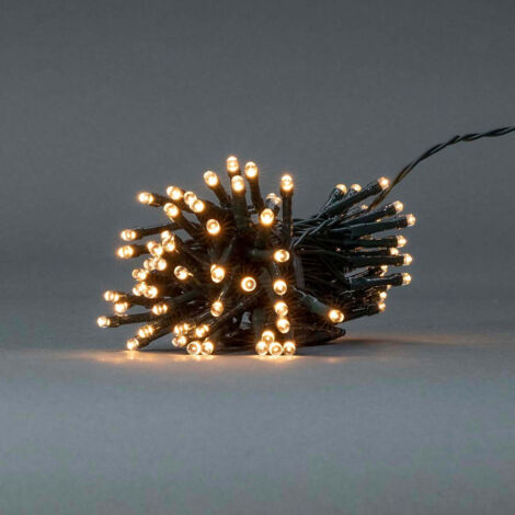 Lumières de Noël Guirlande 48 LED's Blanc chaud 3.60 m Effets de lumière : 7 Intérieur ou extérieur Alimentée par piles (1/5)