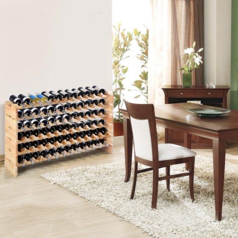 Support de bouteille de vin en bois - France