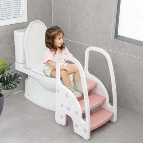 Escabeau Réglable Pour Enfants AIYAPLAY - 3 Ou 2 Marches, Antidérapant, Pour Salle De Bain Et Cuisine