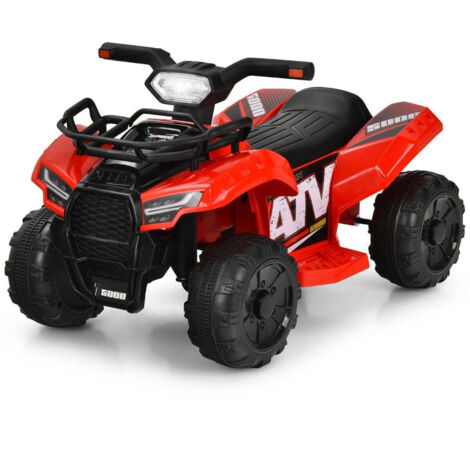 Mini Quad électrique 1000W Rouge - Pour Enfants 4-10 Ans - Vitesse Max 25 Km/h - Autonomie ~19 Km - Freins à Disque - Usage Tout-terrain Privé