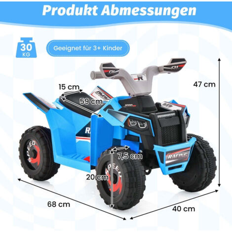 Quad enfant 150cc semi-automatique Rizzor RS8 - bleu Quad enfant 150cc semi-automatique Rizzor RS8 - bleu