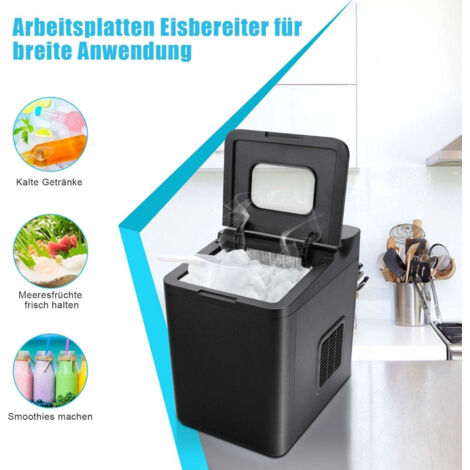Seau à Glaçons Transparent 12L - Avec Poignée Et Bague Anti-Goutte, Pour Vin & Fêtes