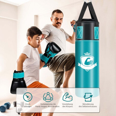 Sac De Frappe Gonflable Pour Enfants - Anti-Basculement, PVC, 65x120 Cm, Avec Pompe